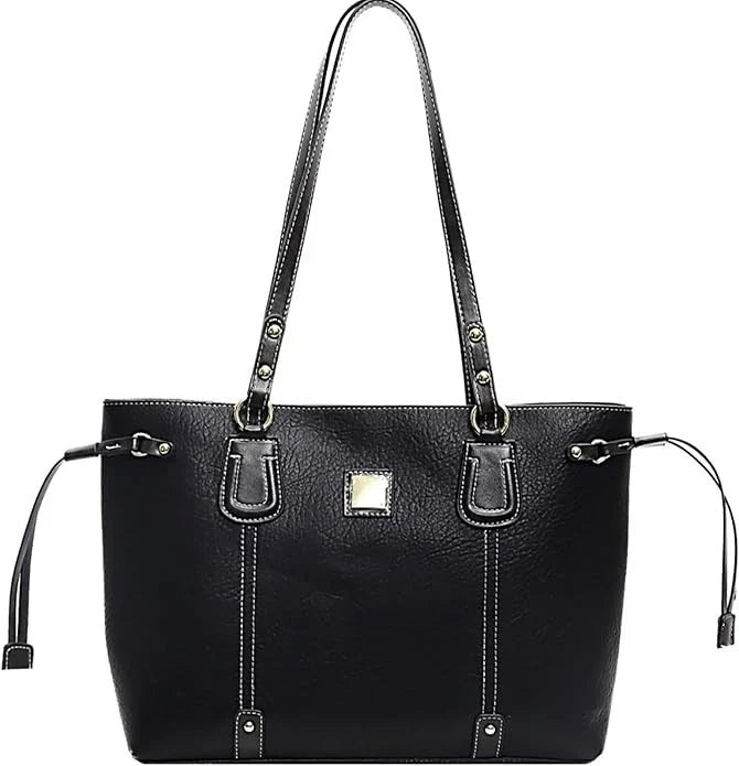 Tote Bag Zipper Shoulder Bags Vegan Leather Handbags Bag Faux Leather