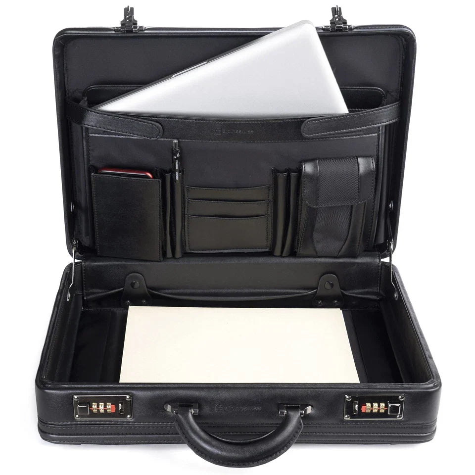 Alpine Swiss Mens Briefcase Hard Side Business Case Expandable Attache Case For