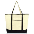 22" Extra Large Open Top Shopping Tote Grocery Bag with Outer Pocket